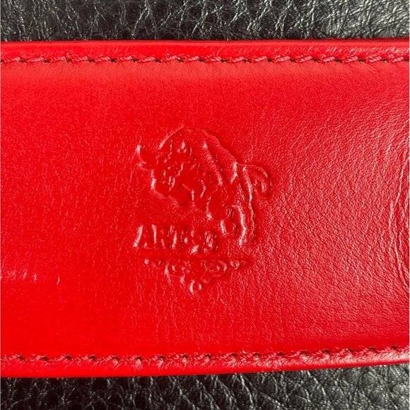 Art-93 Women's Black N Red Crossbody Tablet Case Bag Sz M - Picture 9 of 13